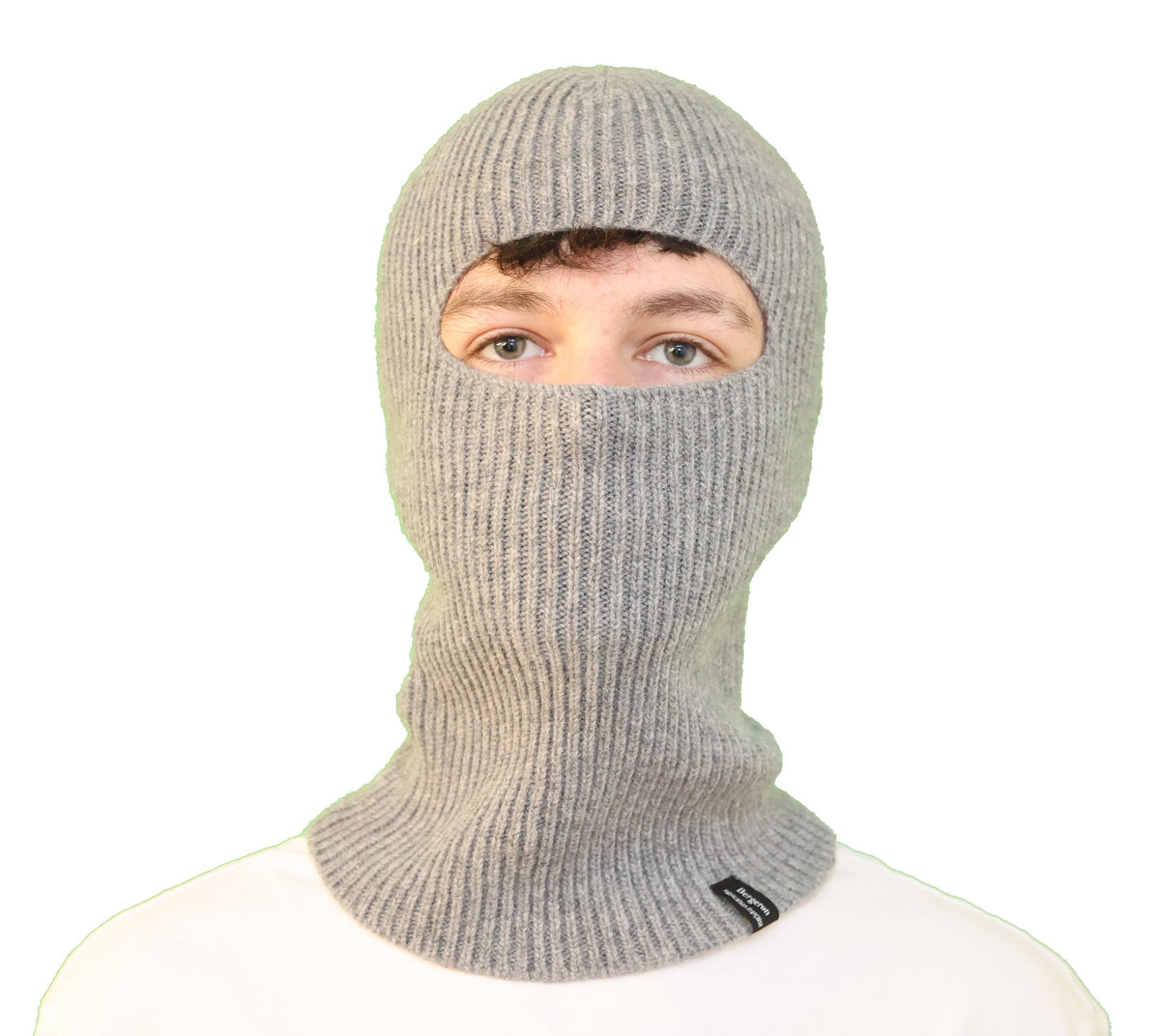Cagoule pure laine grise