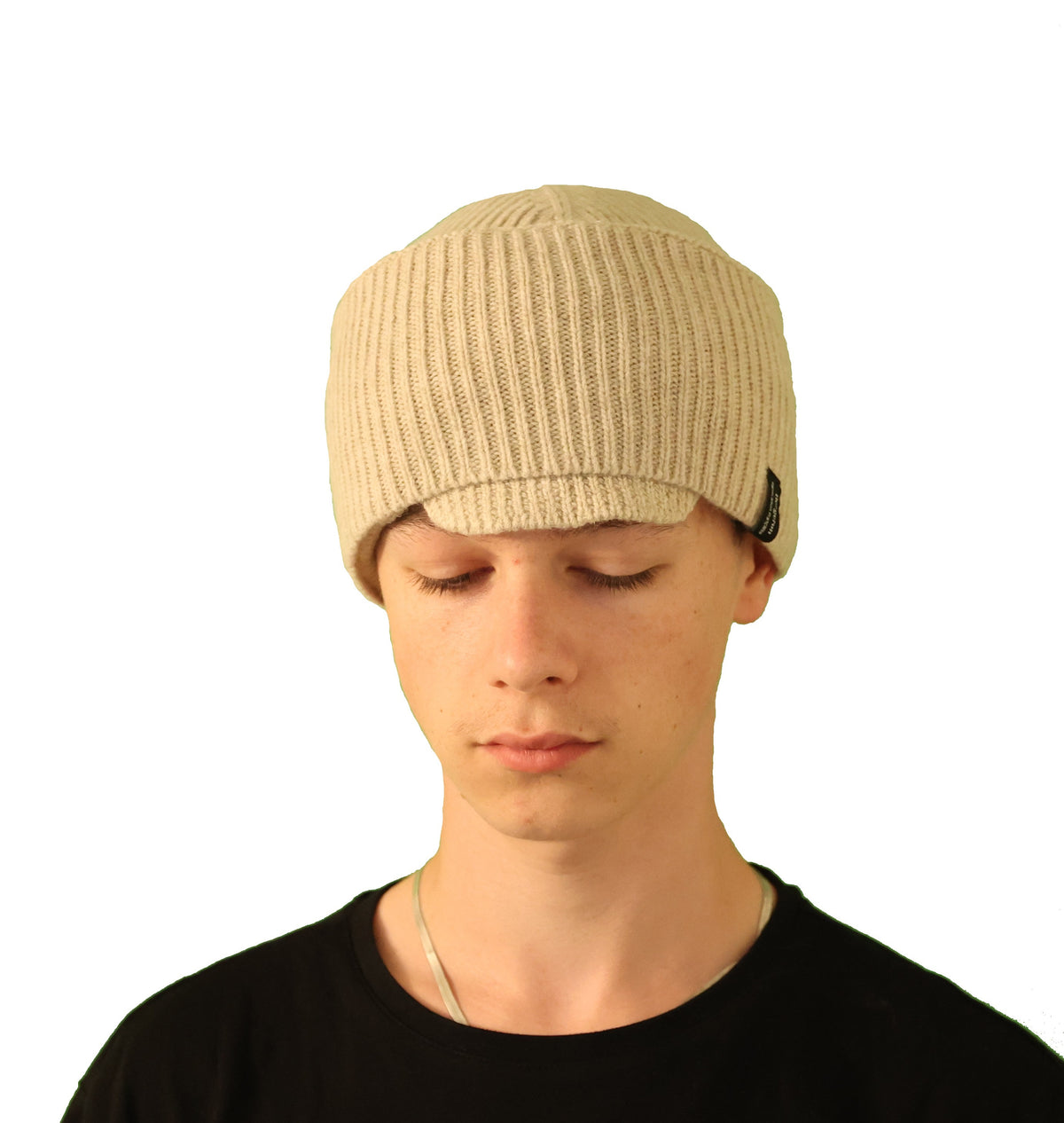 Bonnet passe montagne cagoule écru