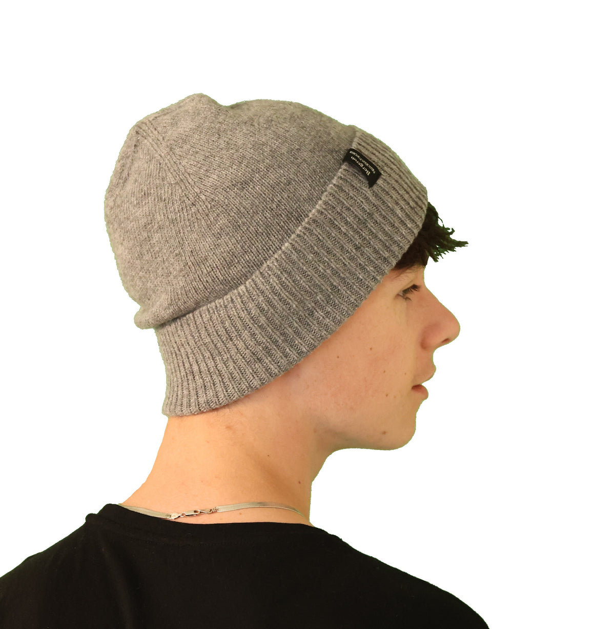 Bonnet classique homme 100% laine - gris