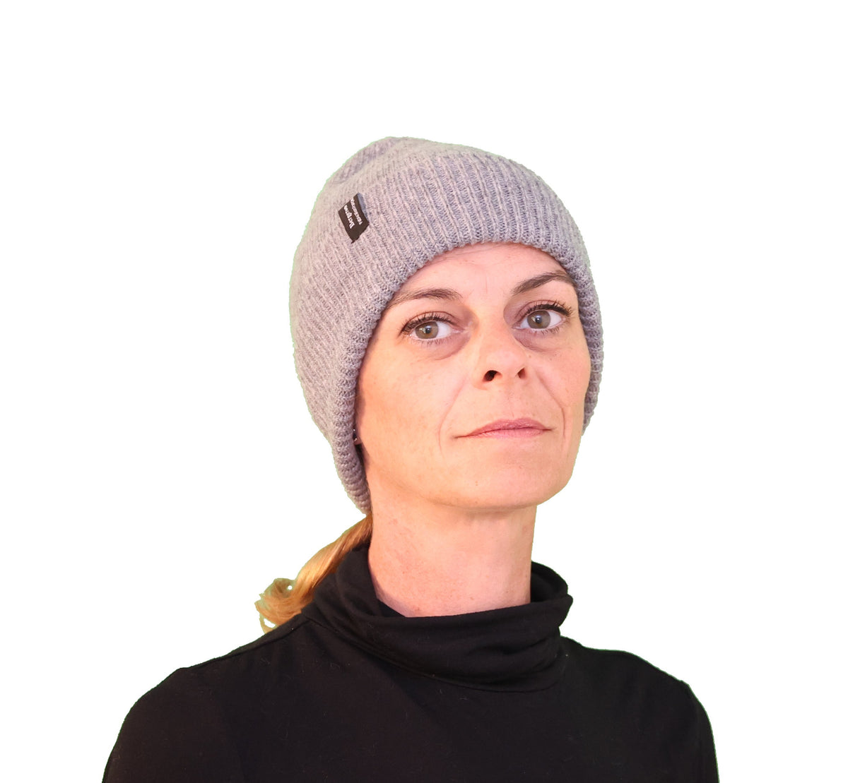 Bonnet classique pure laine - gris