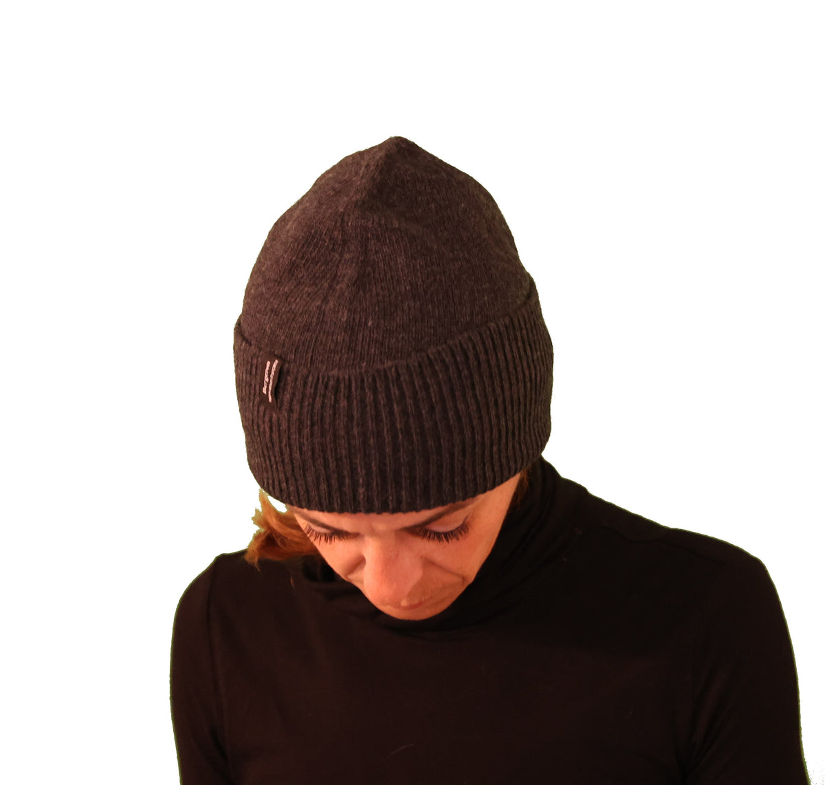 Bonnet classique pure laine - anthracite