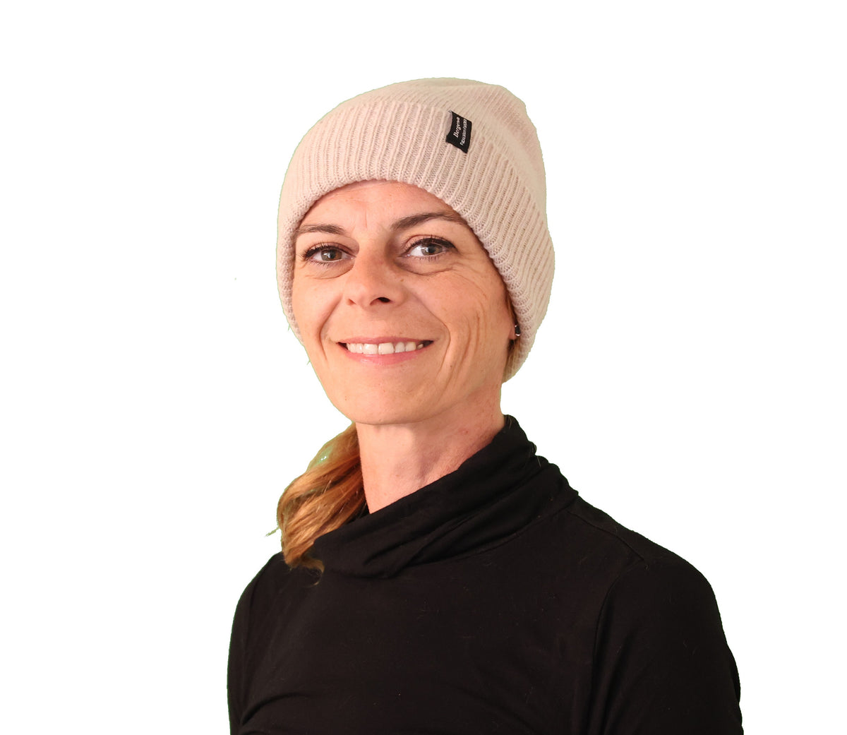 Bonnet classique pure laine - beige