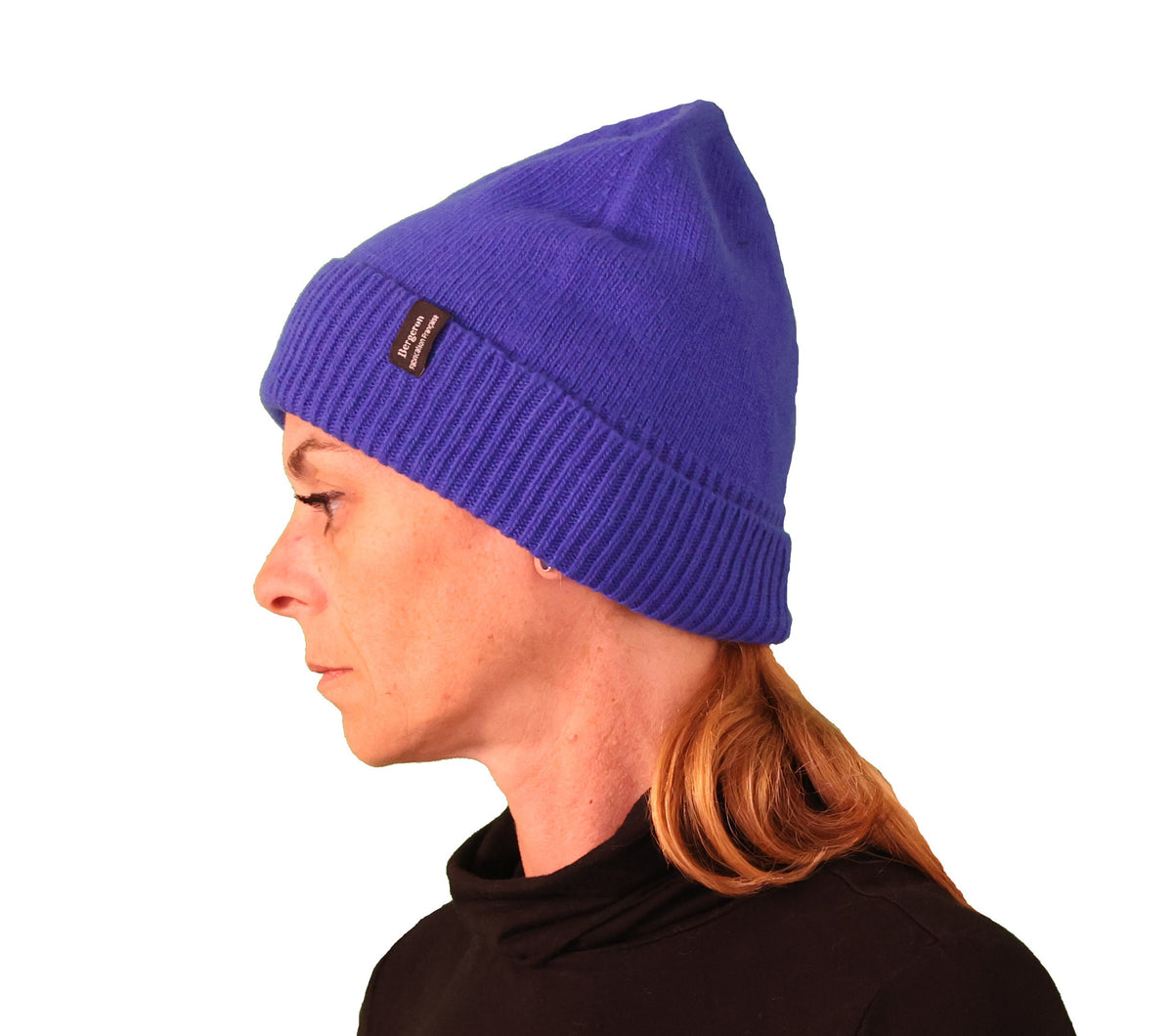 Bonnet classique pure laine - bleu électrique