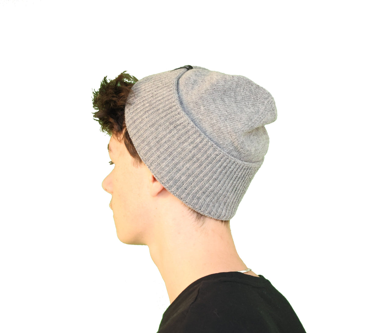 Bonnet robuste pure laine homme - gris