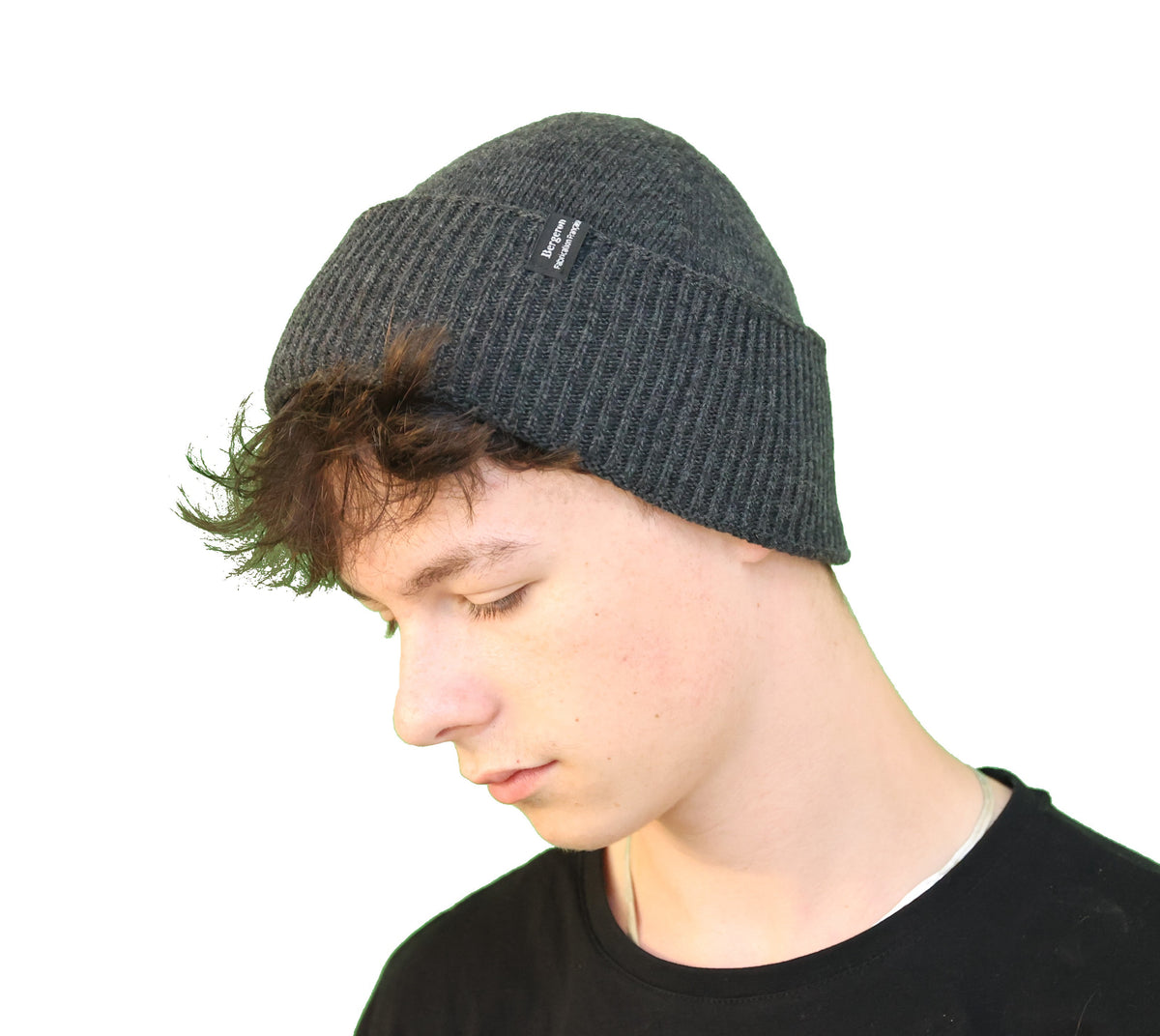 Bonnet robuste pure laine homme - anthracite