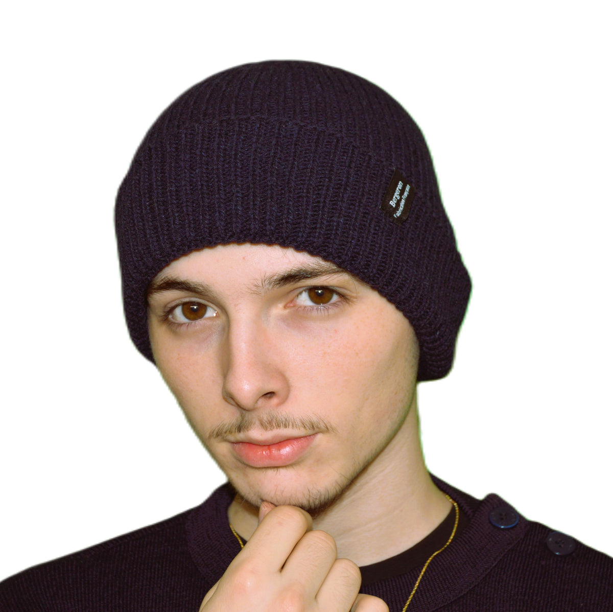 Bonnet fil recyclé Marine