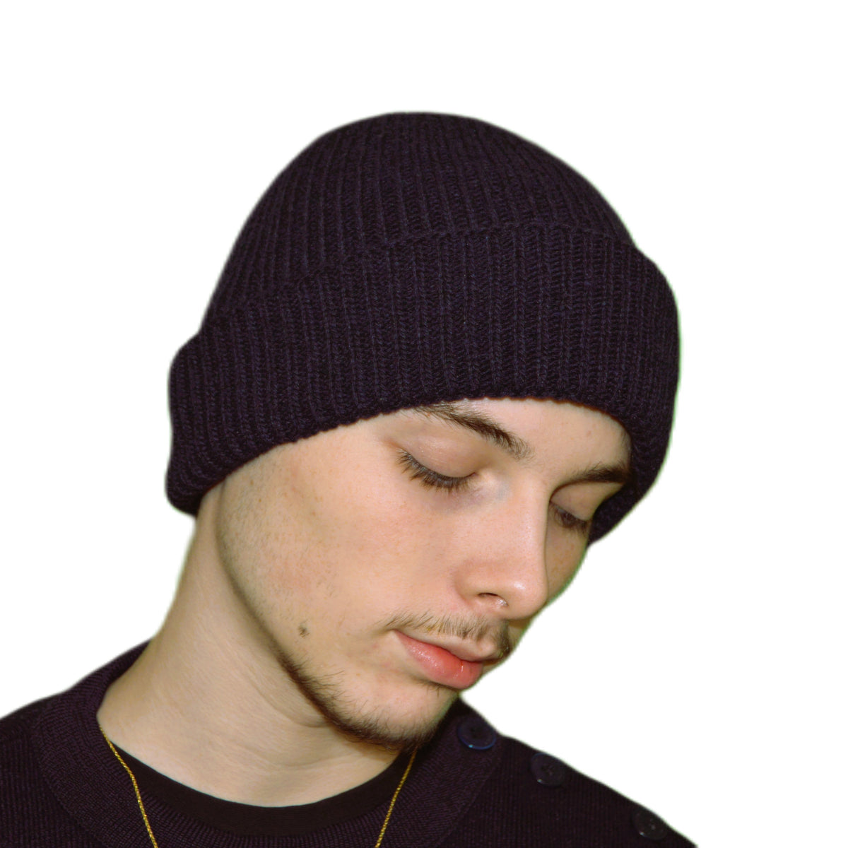 Bonnet fil recyclé Marine