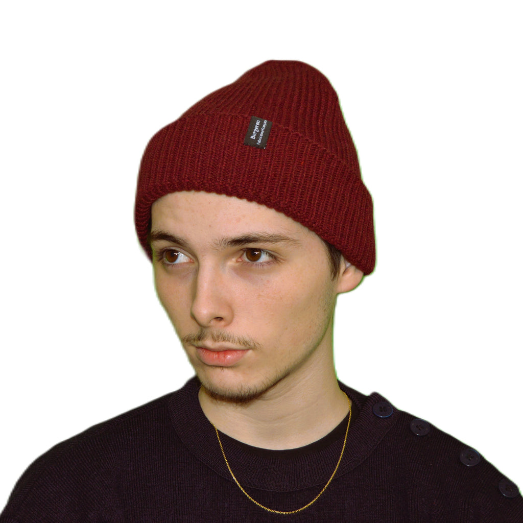 Bonnet fil recyclé Bordeaux