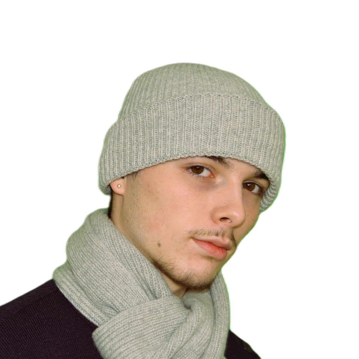 Bonnet fil recyclé Gris Clair
