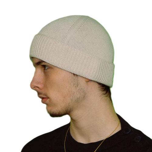 Bonnet cachemire recyclé écru