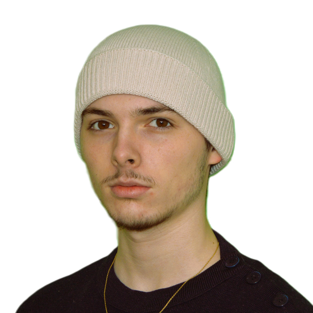 Bonnet cachemire recyclé écru