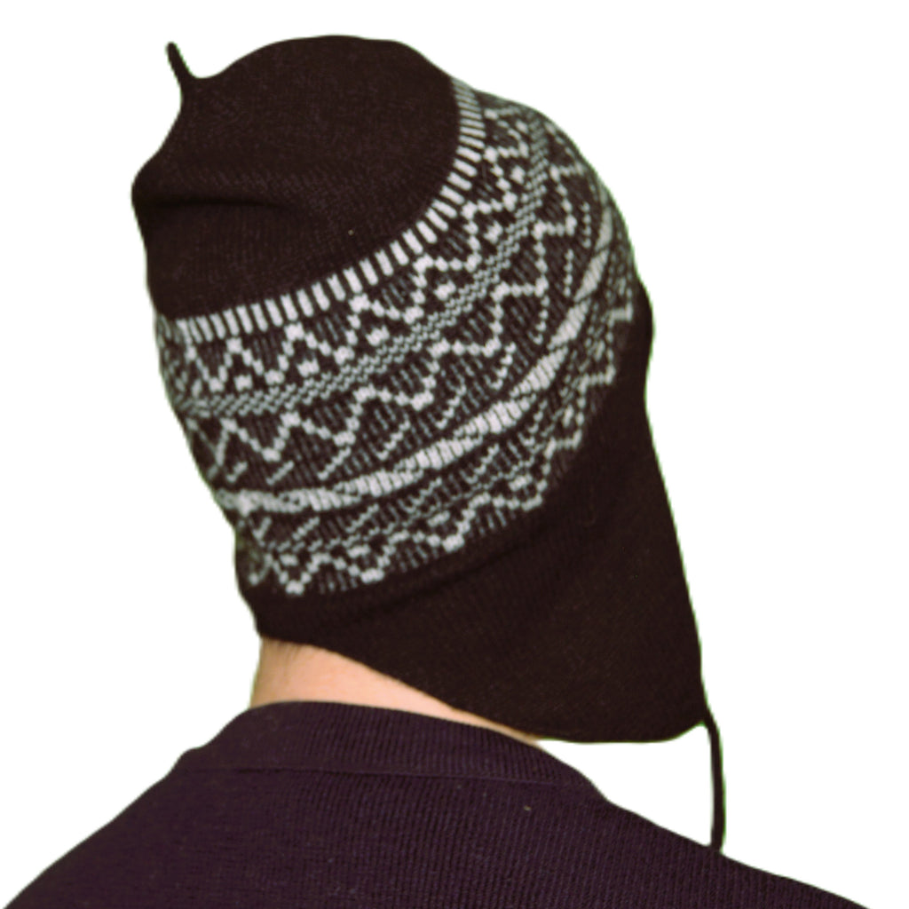 Bonnet Péruvien cachemire noir