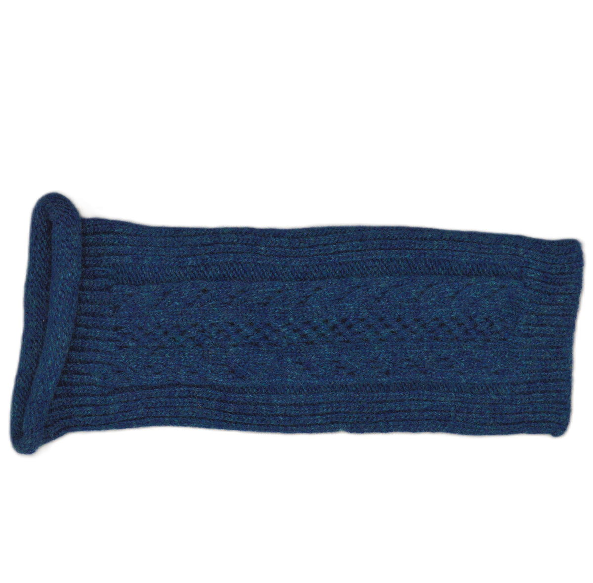 Mitaines fantaisie pure laine femme - Bleu Jean