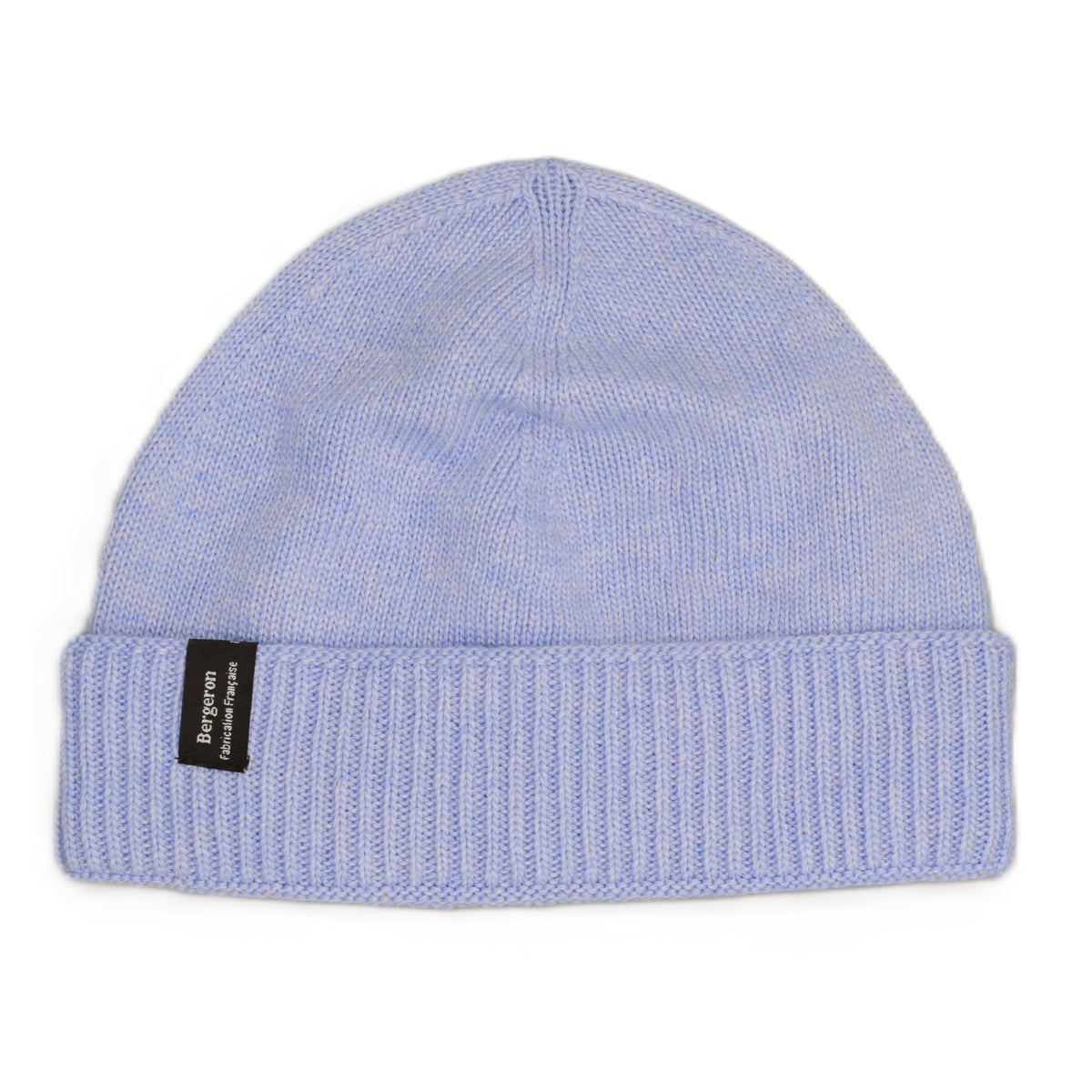 Bonnet cachemire recyclé bleu ciel clair
