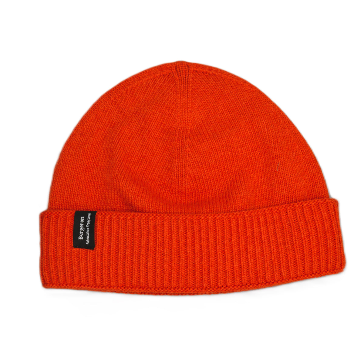 Bonnet cachemire recyclé orange