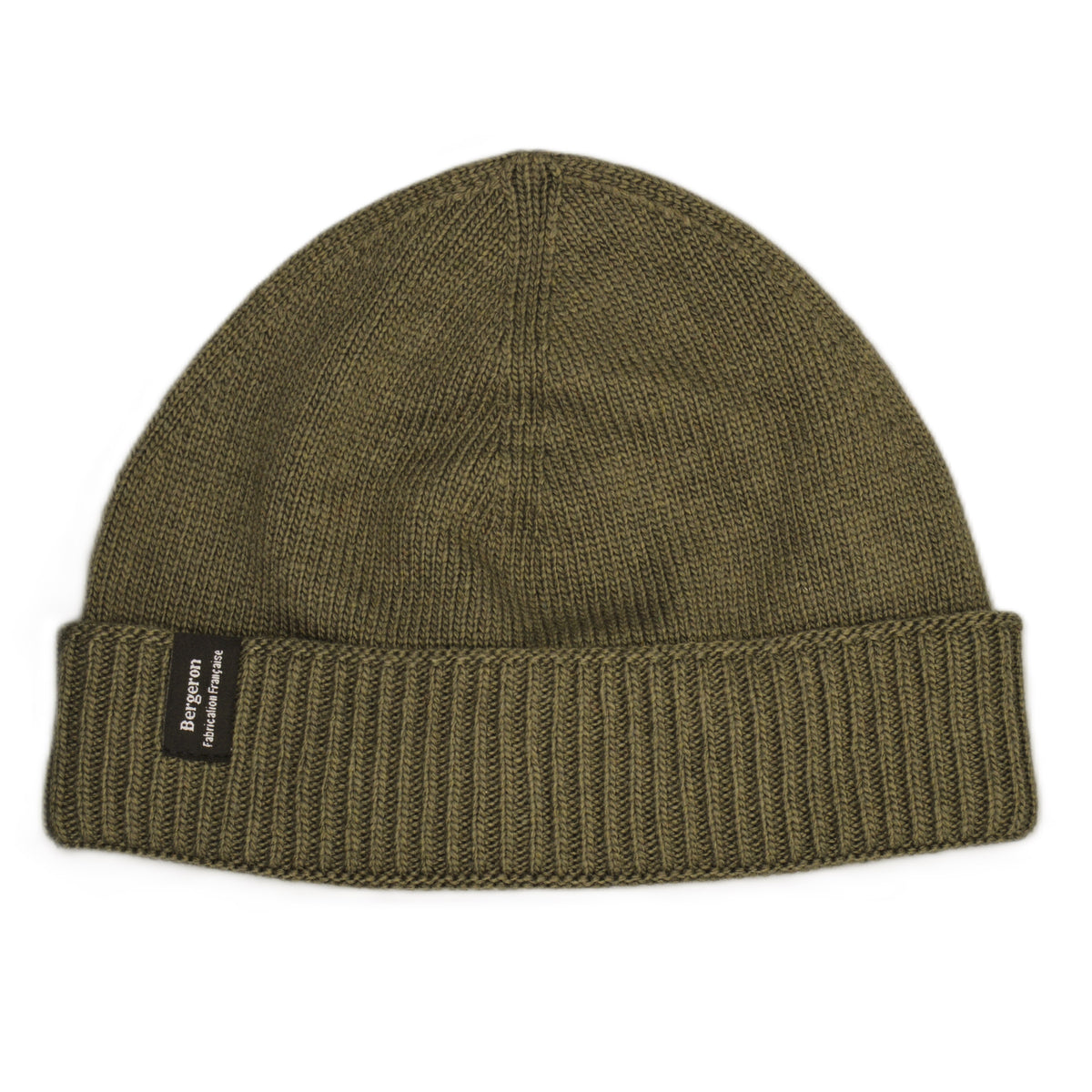 Bonnet cachemire recyclé vert militaire