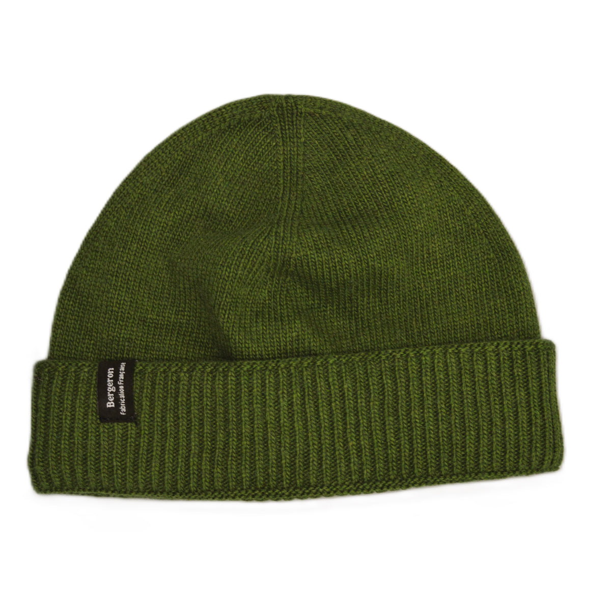 Bonnet cachemire recyclé vert foncé