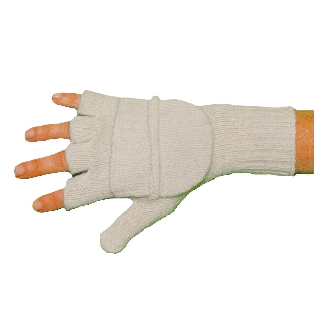 Mitaines moufles Blanc