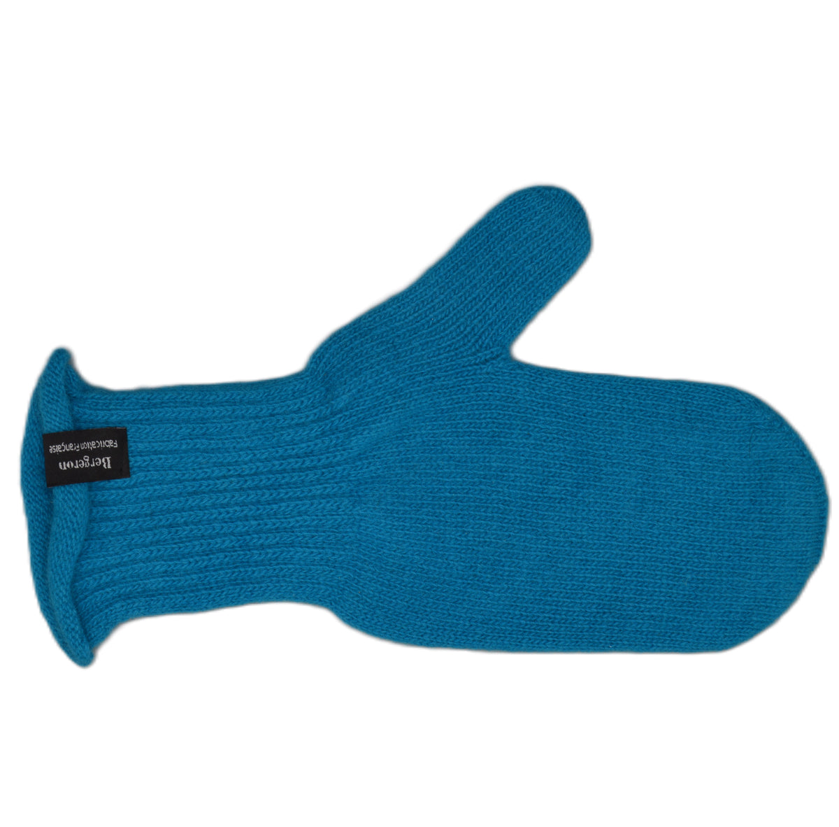 Moufles pure laine femme - bleu lagon