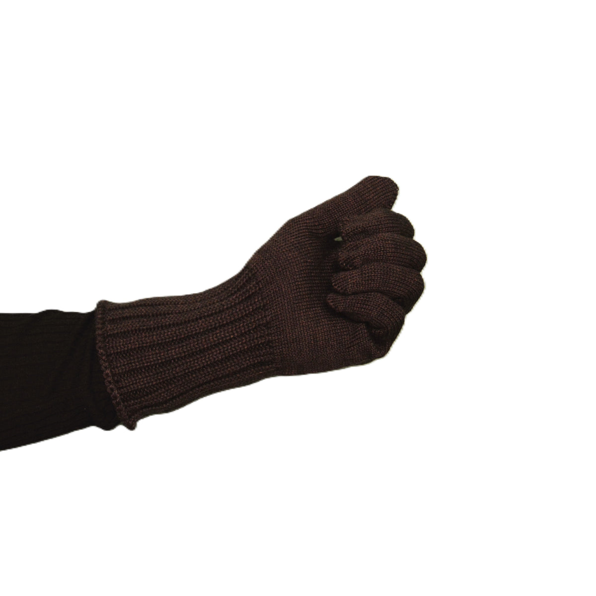 Gants grand poignet Marron Foncé