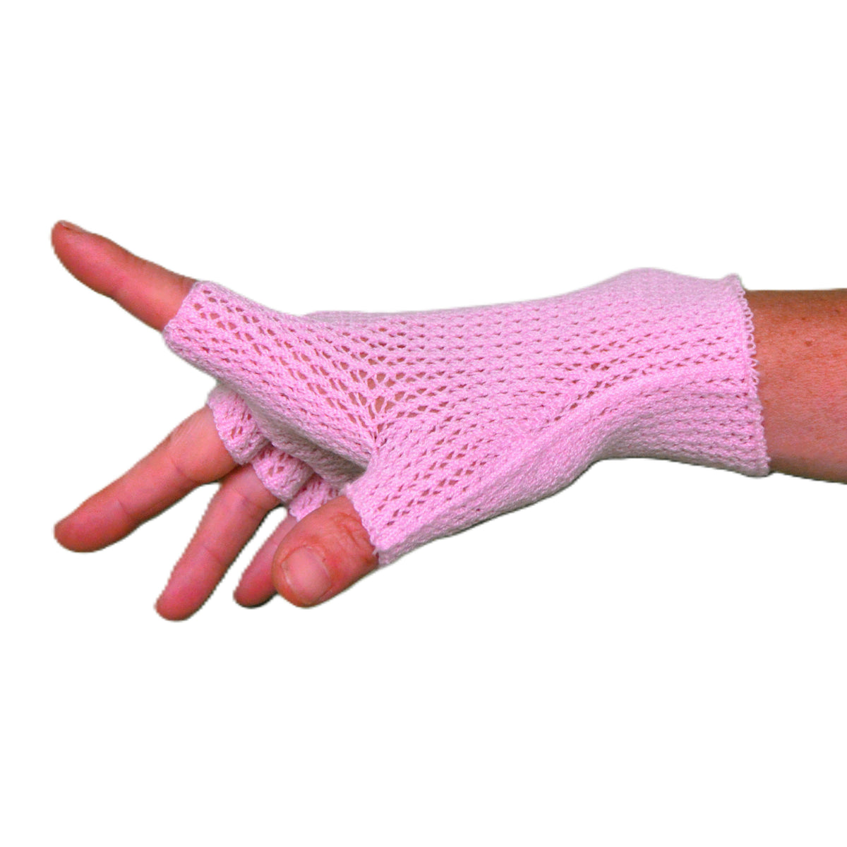Mitaines résille Rose Poudré