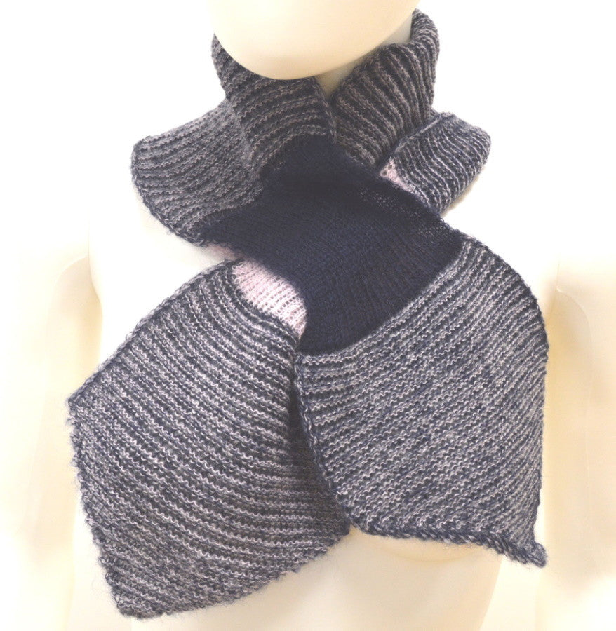 Écharpe cravate Mohair Marine