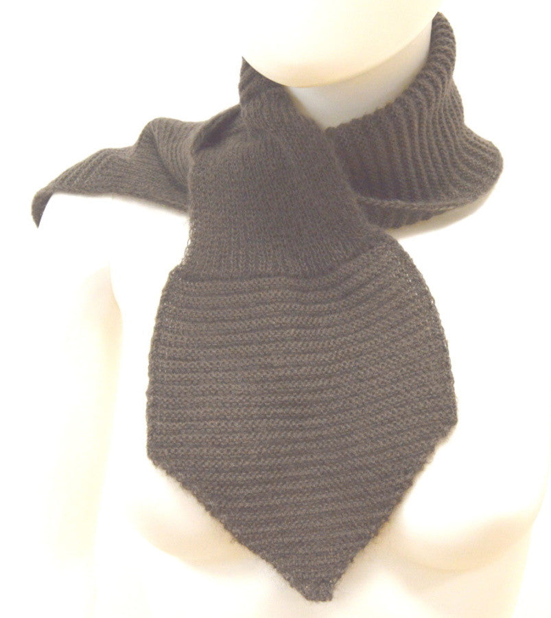 Écharpe cravate Mohair Marron